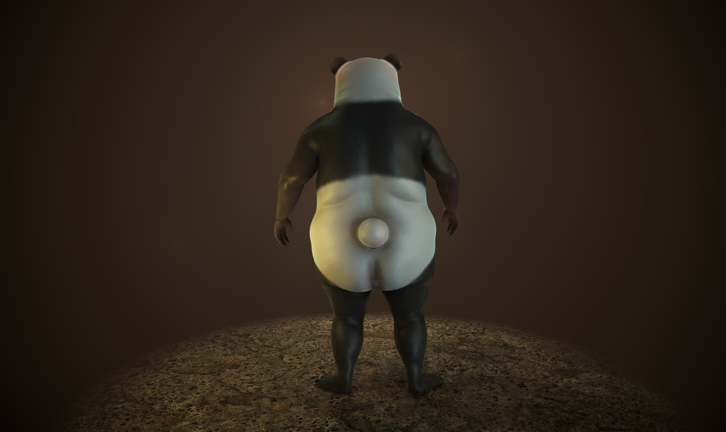 3Dモデル パンダマン