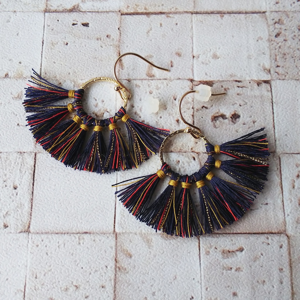 杉元タッセルストラップ/ピアス