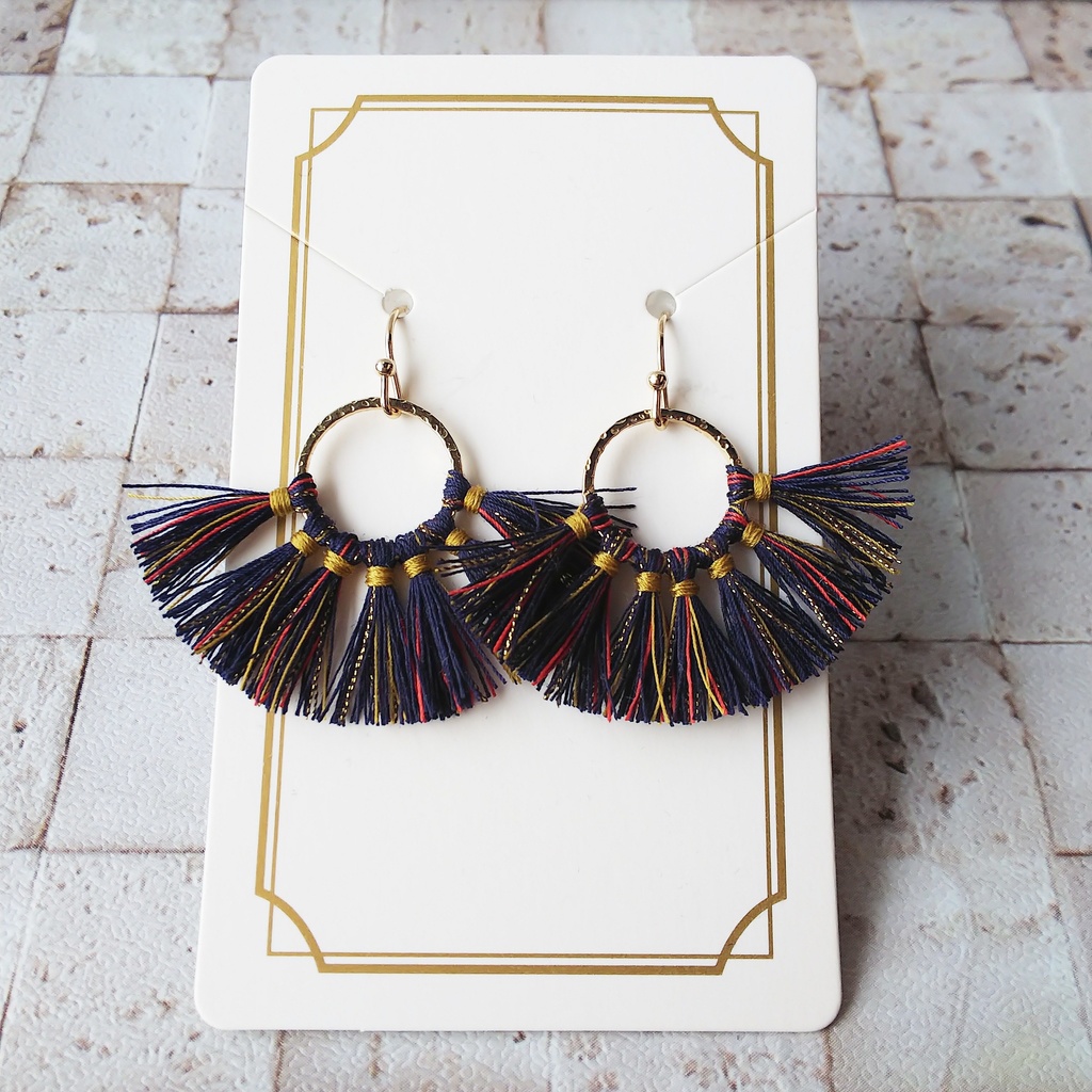 杉元タッセルストラップ/ピアス