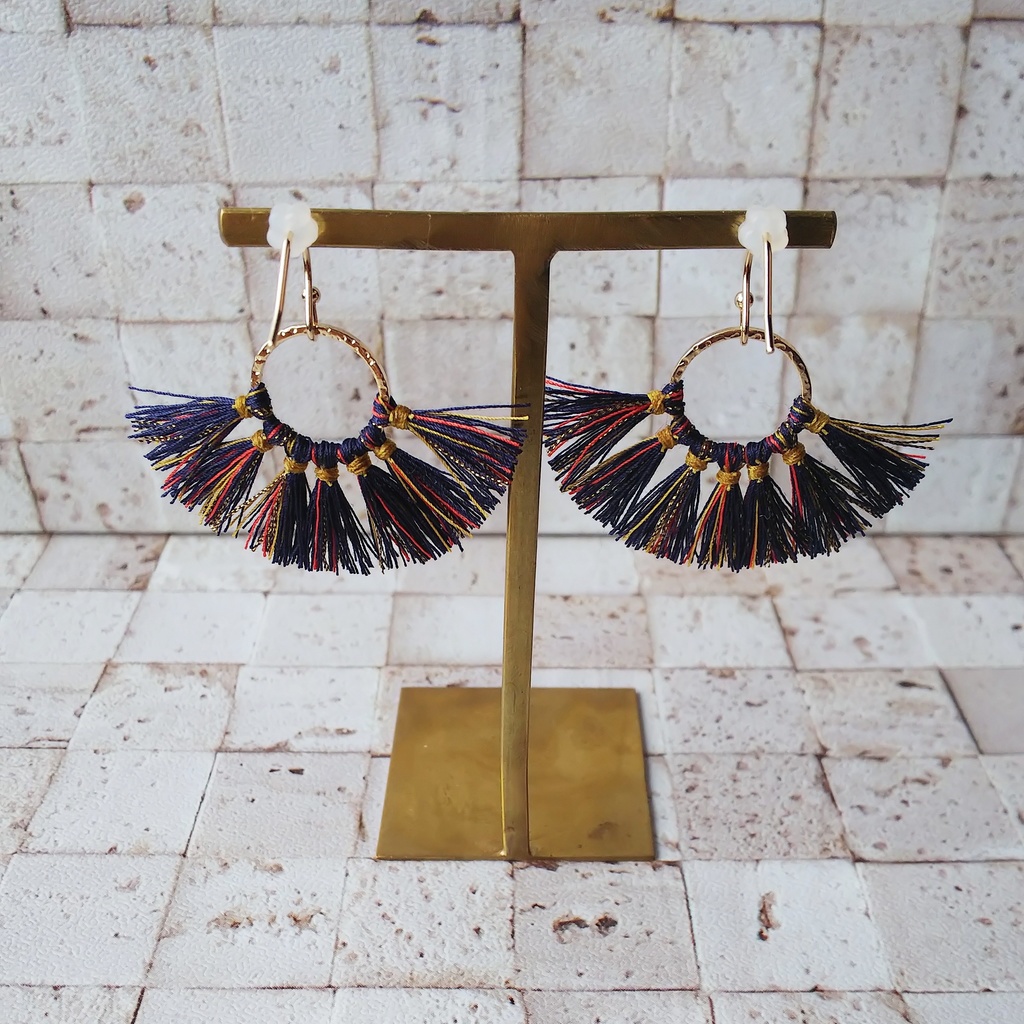 杉元タッセルストラップ/ピアス