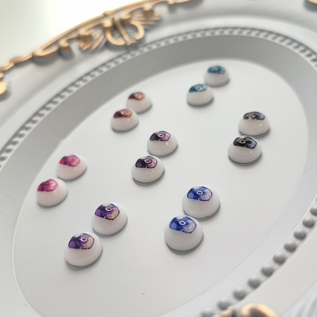 ドールアイ たてなが ラベルアイ 8mm レジンアイ