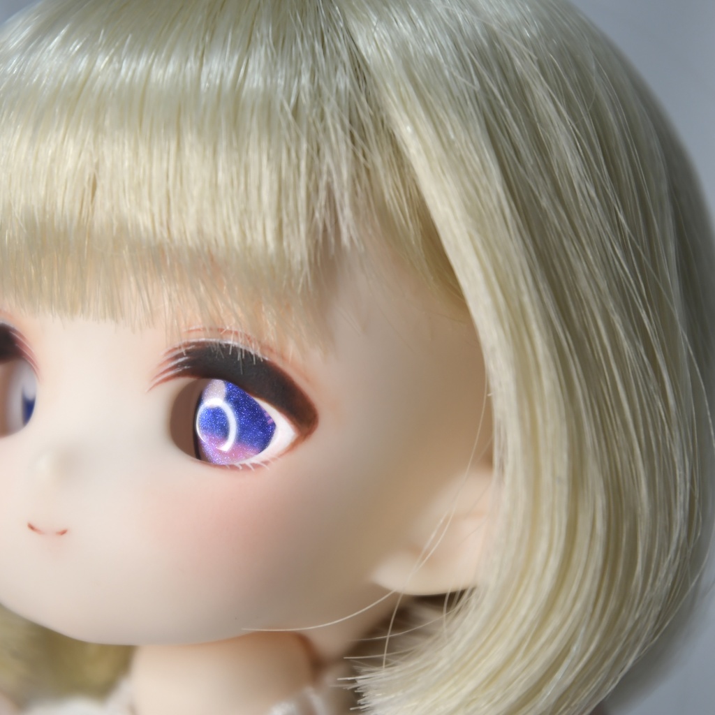 ドールアイ ジト目オレンジ カボションアイ オーバル 正し 楕円