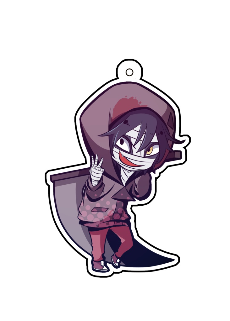 【※再販なし】殺天ミニキャラアクキー【ザック、レイ】