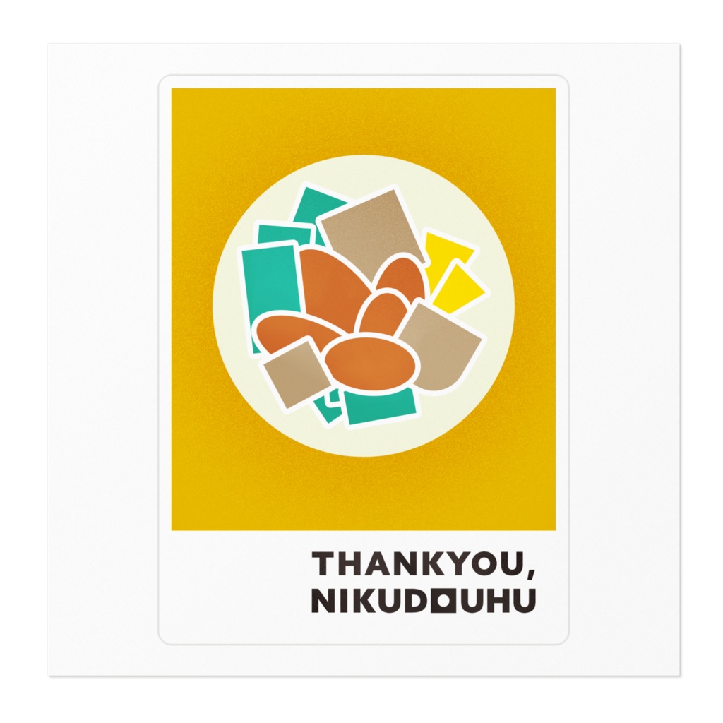 【THANKYOU,NIKUDOUHU】ステッカー