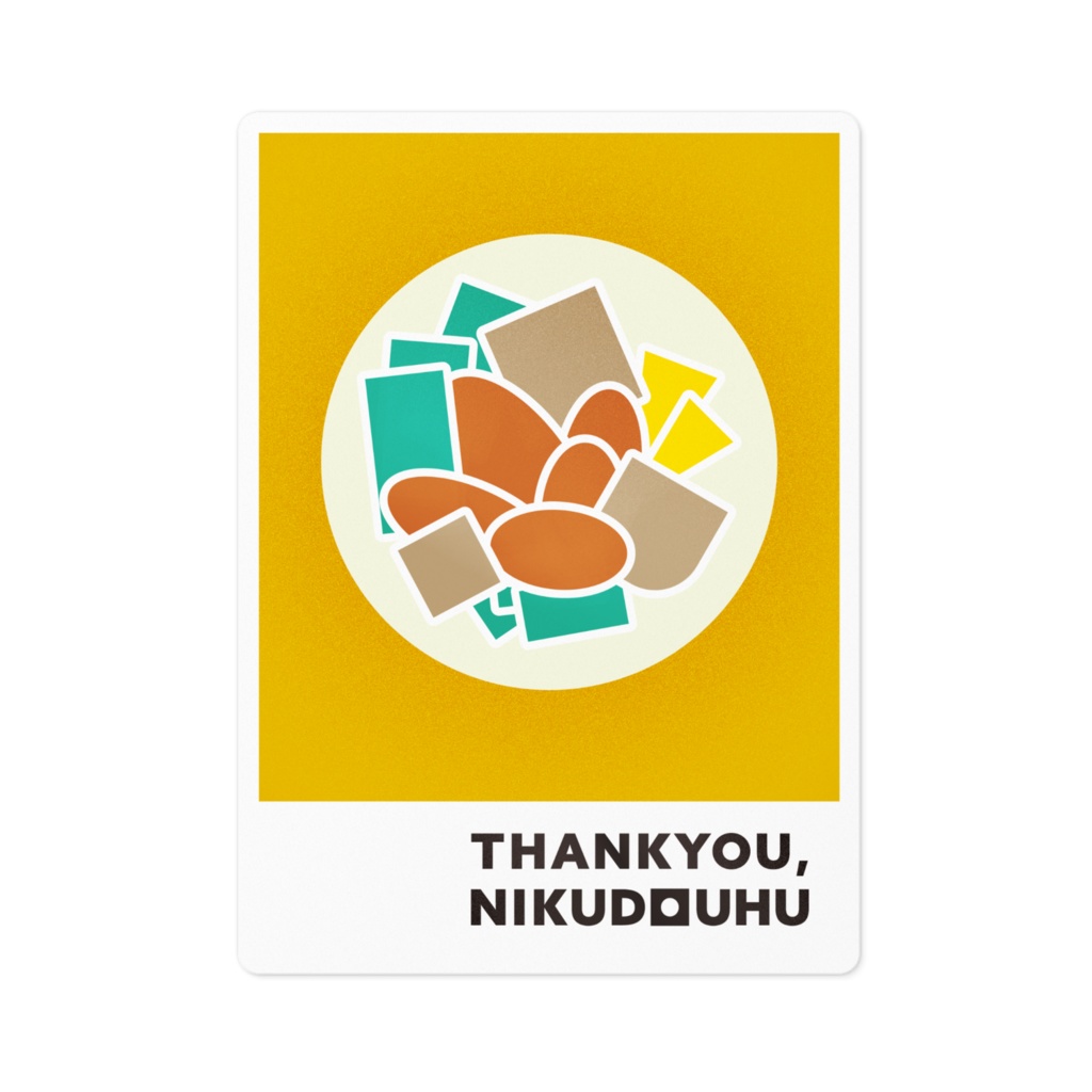 【THANKYOU,NIKUDOUHU】ステッカー
