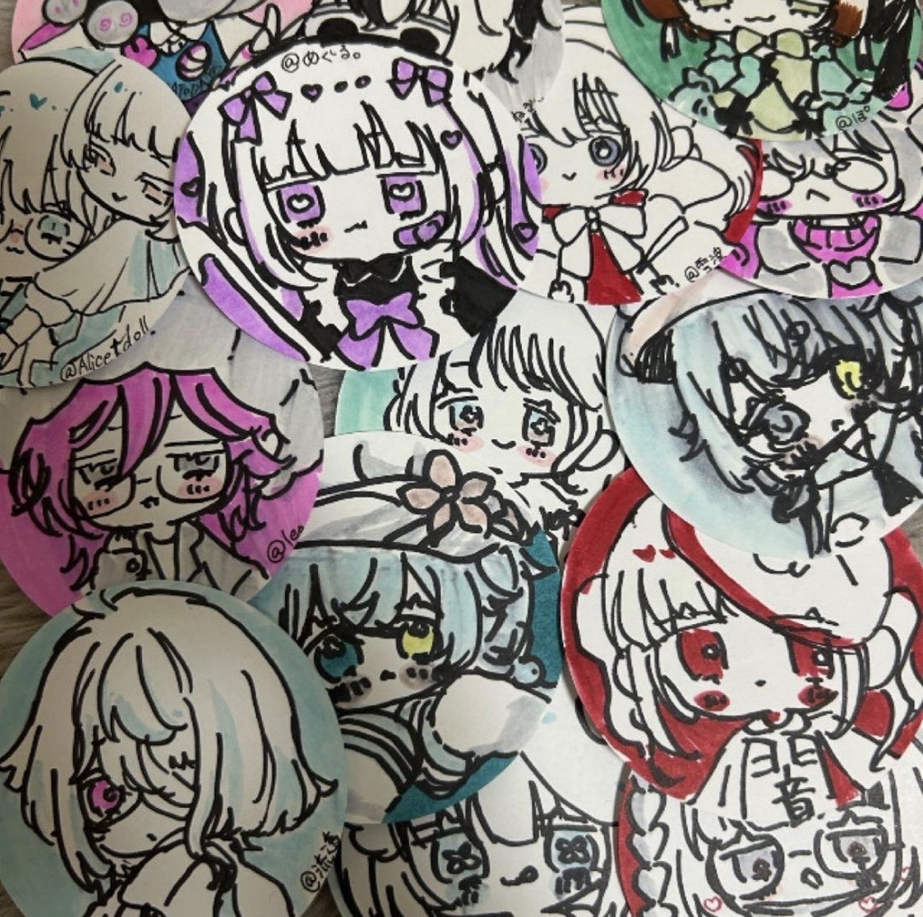 ランダムコースターイラスト