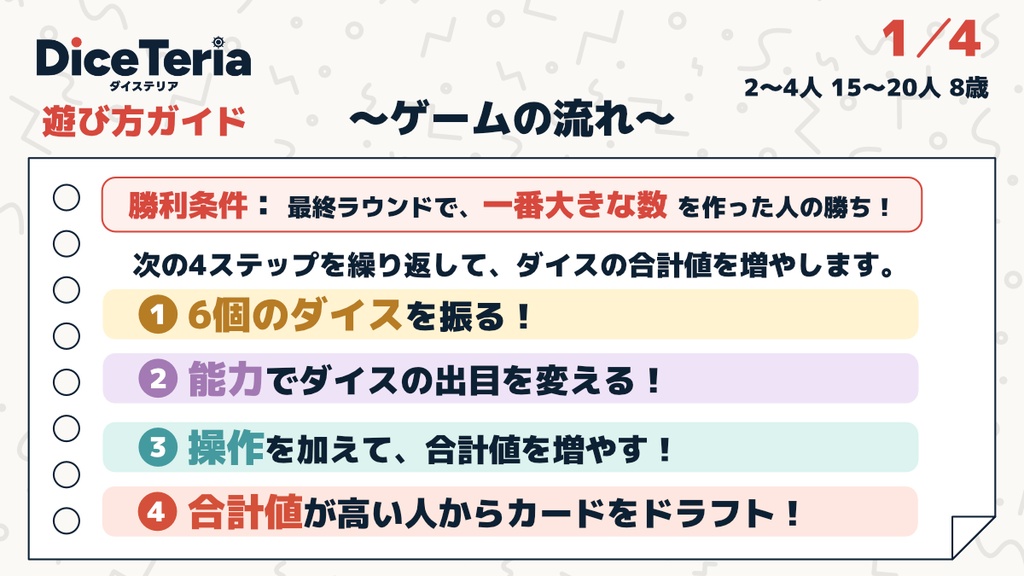 ダイステリア(DiceTeria)