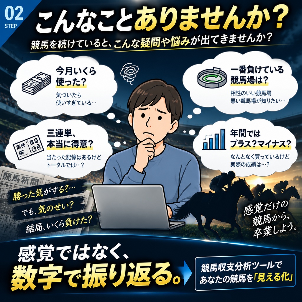 競馬収支分析ツール|回収率・弱点・得意分野を自動分析【Excel】