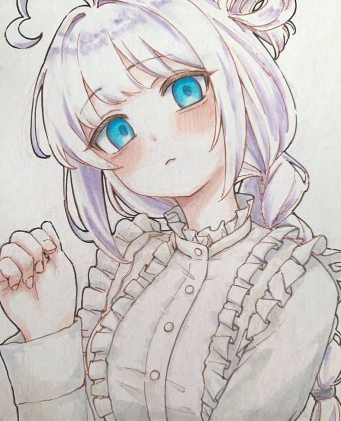 色紙イラスト(小)妹キャラ