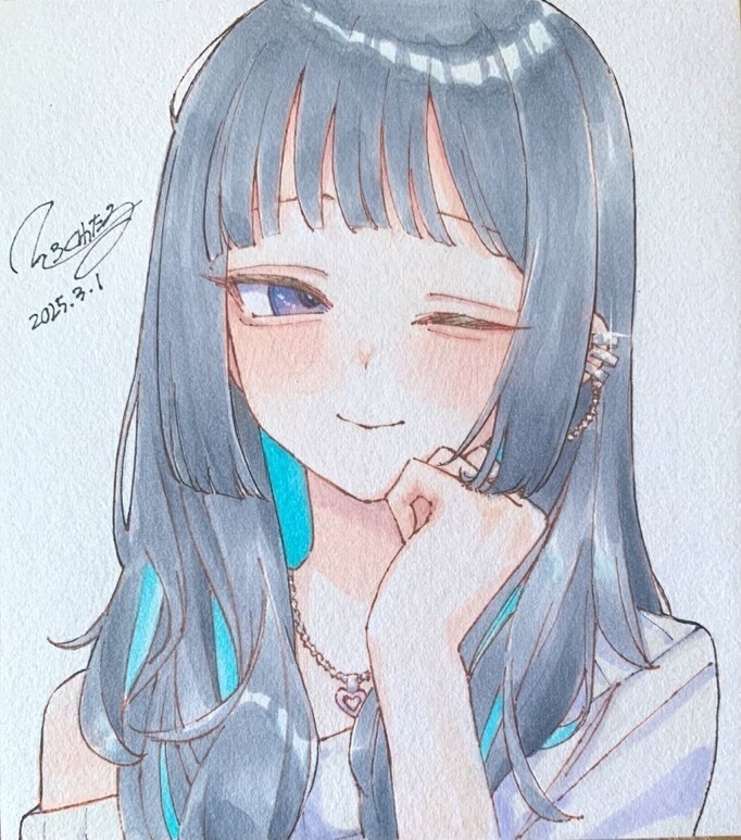 色紙(小)ウィンク