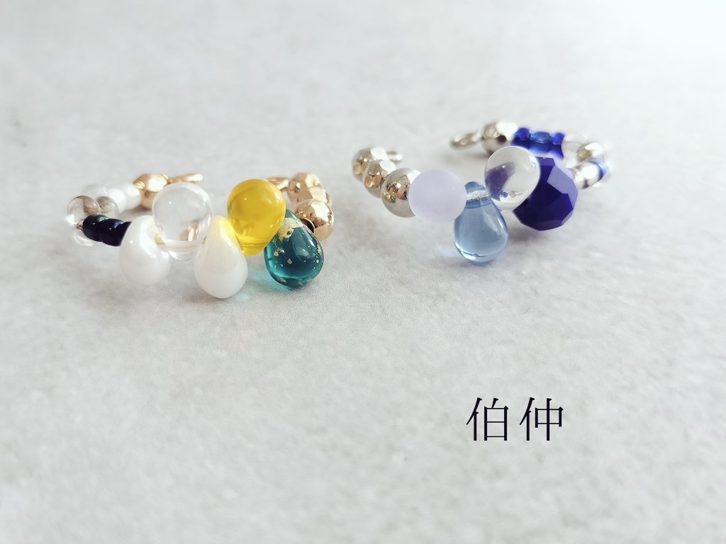 刀剣乱舞 男士イメージチェコビーズのイヤーカフ