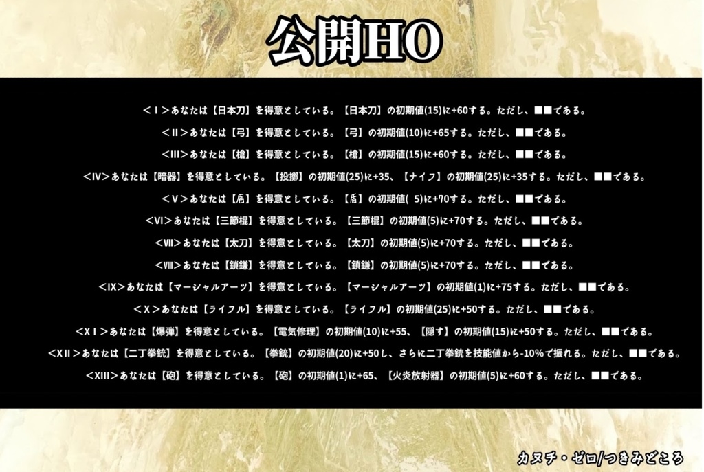 【無料】「カヌチ・ゼロ」【CoC6版非公式シナリオ】