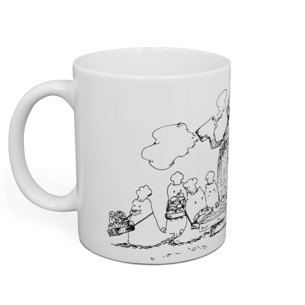 謎の生き物たちパン屋さんマグ