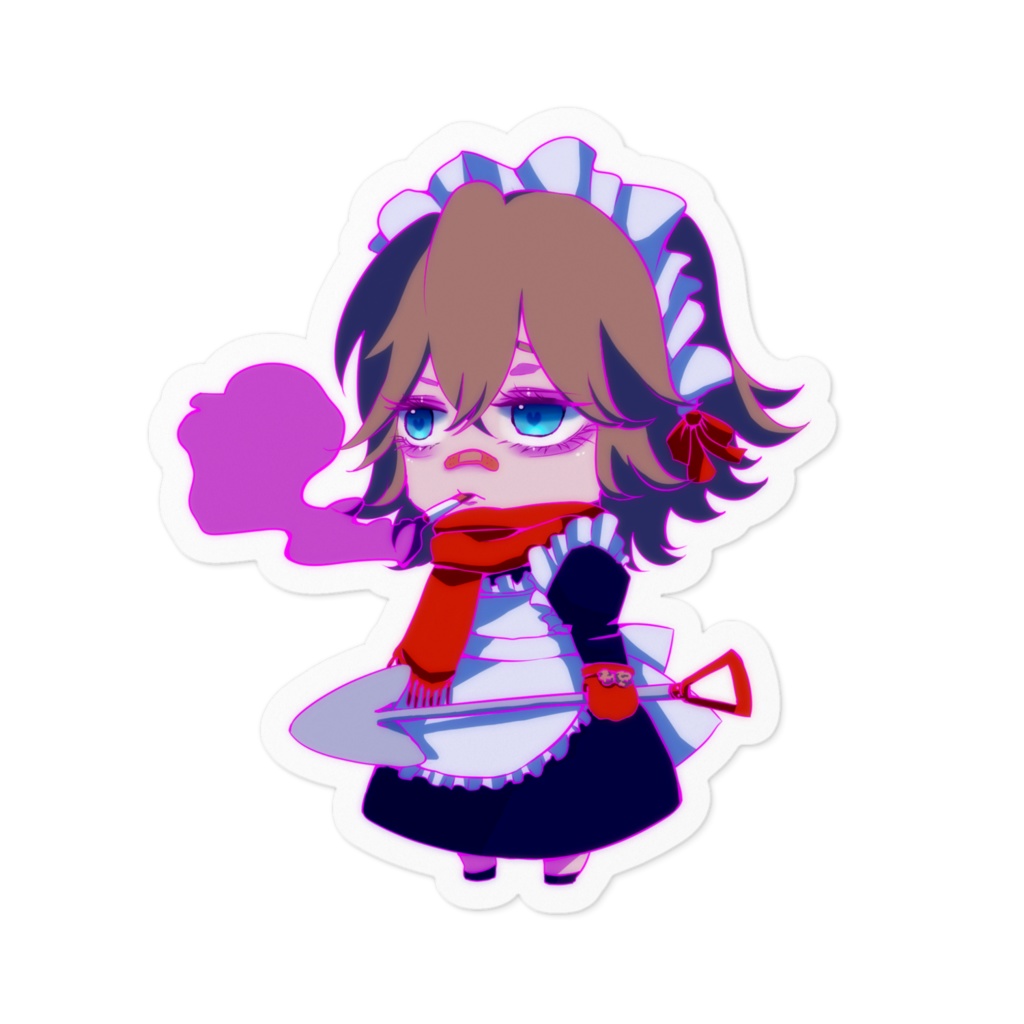 メイド男子ステッカー　うめ