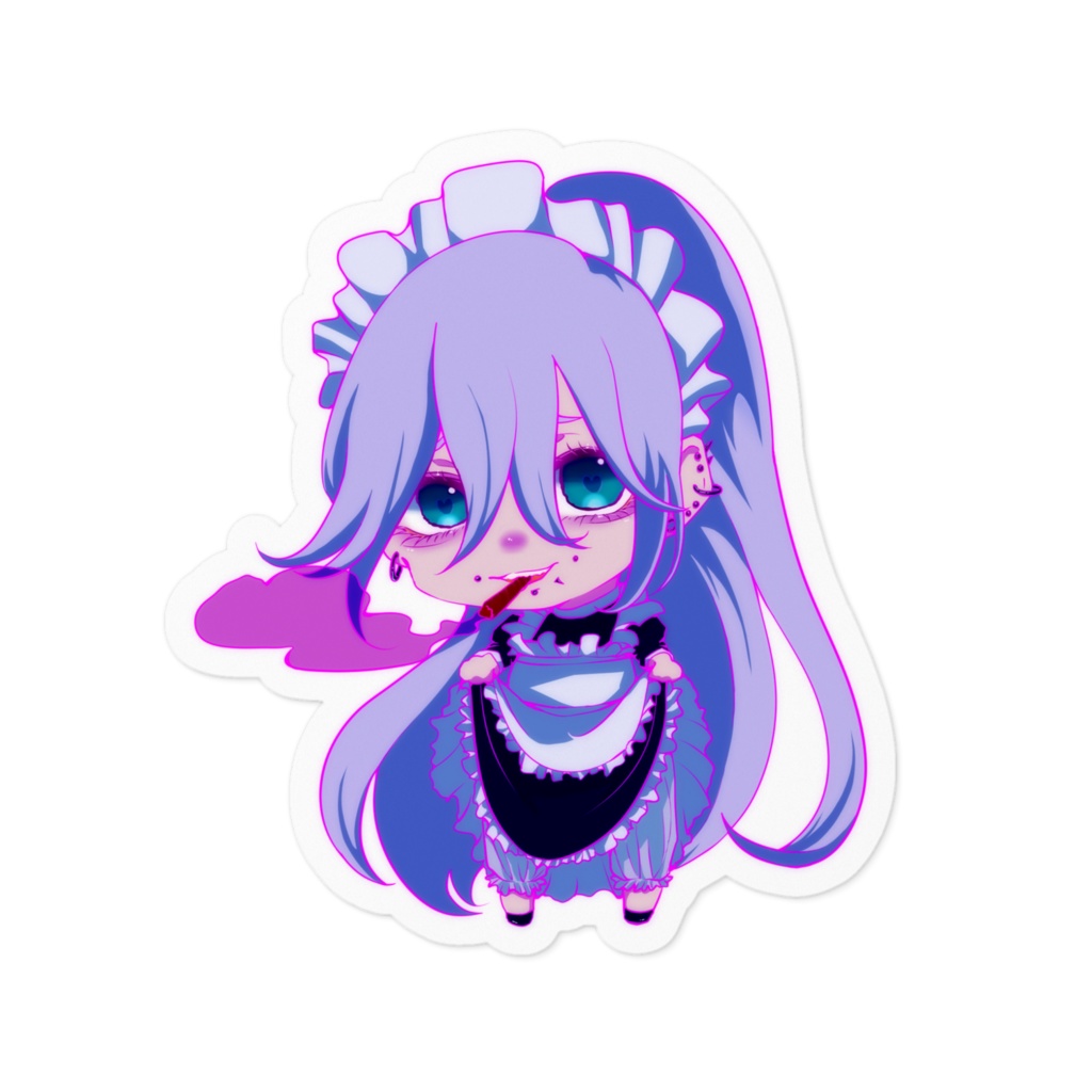 メイド男子ステッカー　あやめ