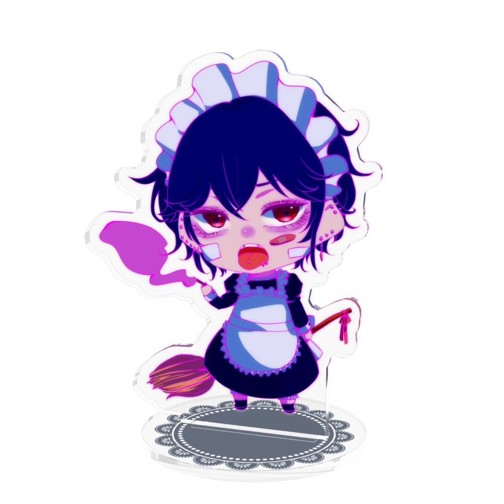 メイド男子アクリルフィギュア　くろや