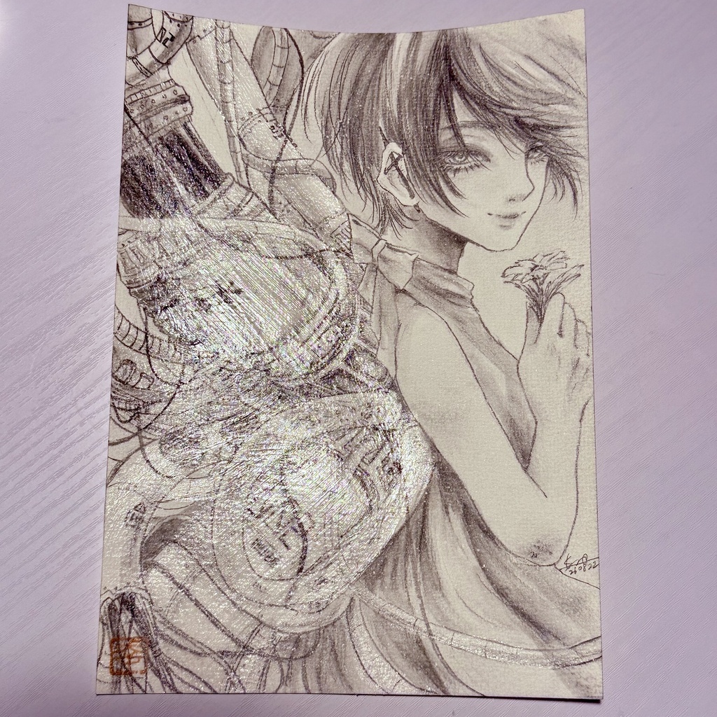イラスト原画『秘めたる生命 弍番』