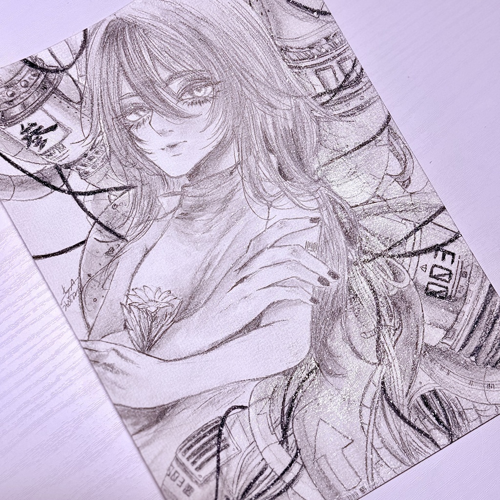 イラスト原画『秘めたる生命 参番』