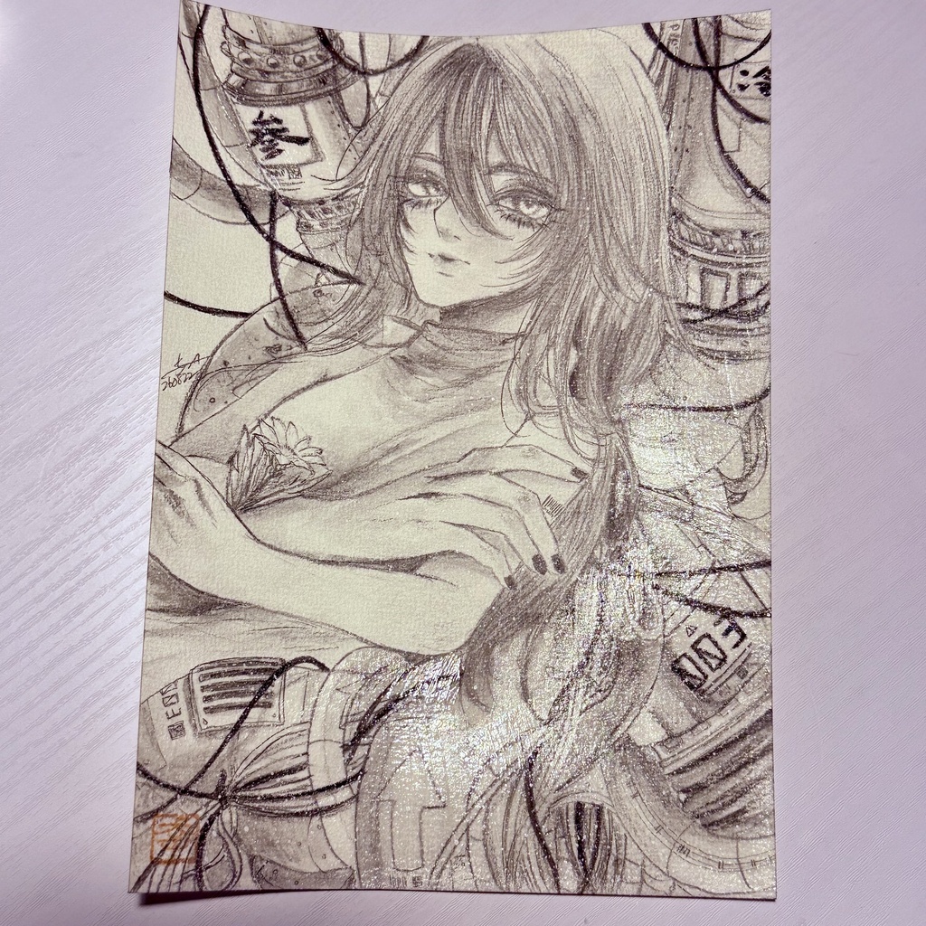 イラスト原画『秘めたる生命 参番』