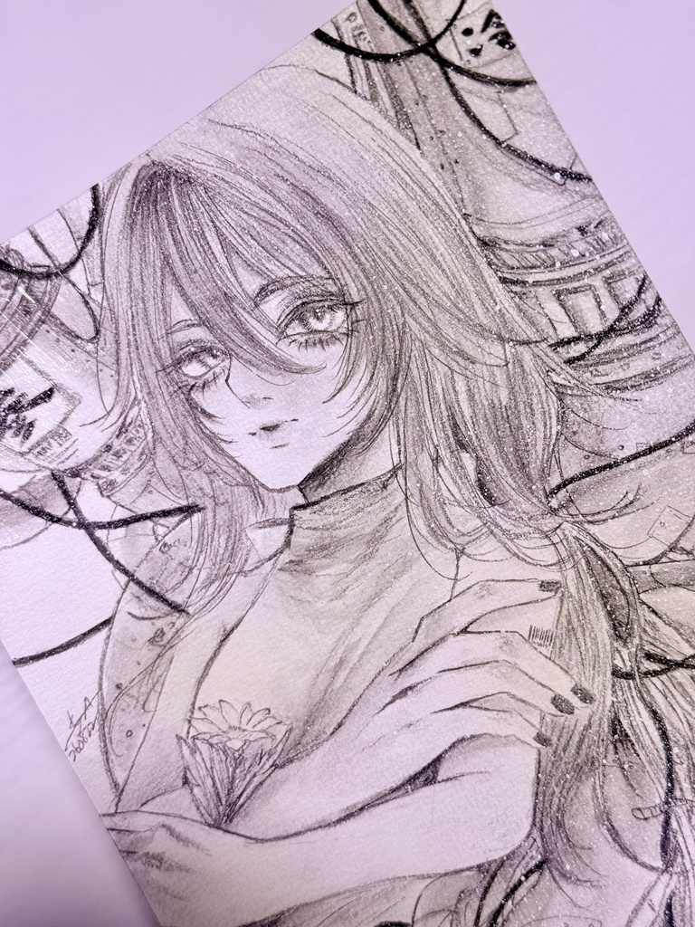イラスト原画『秘めたる生命 参番』