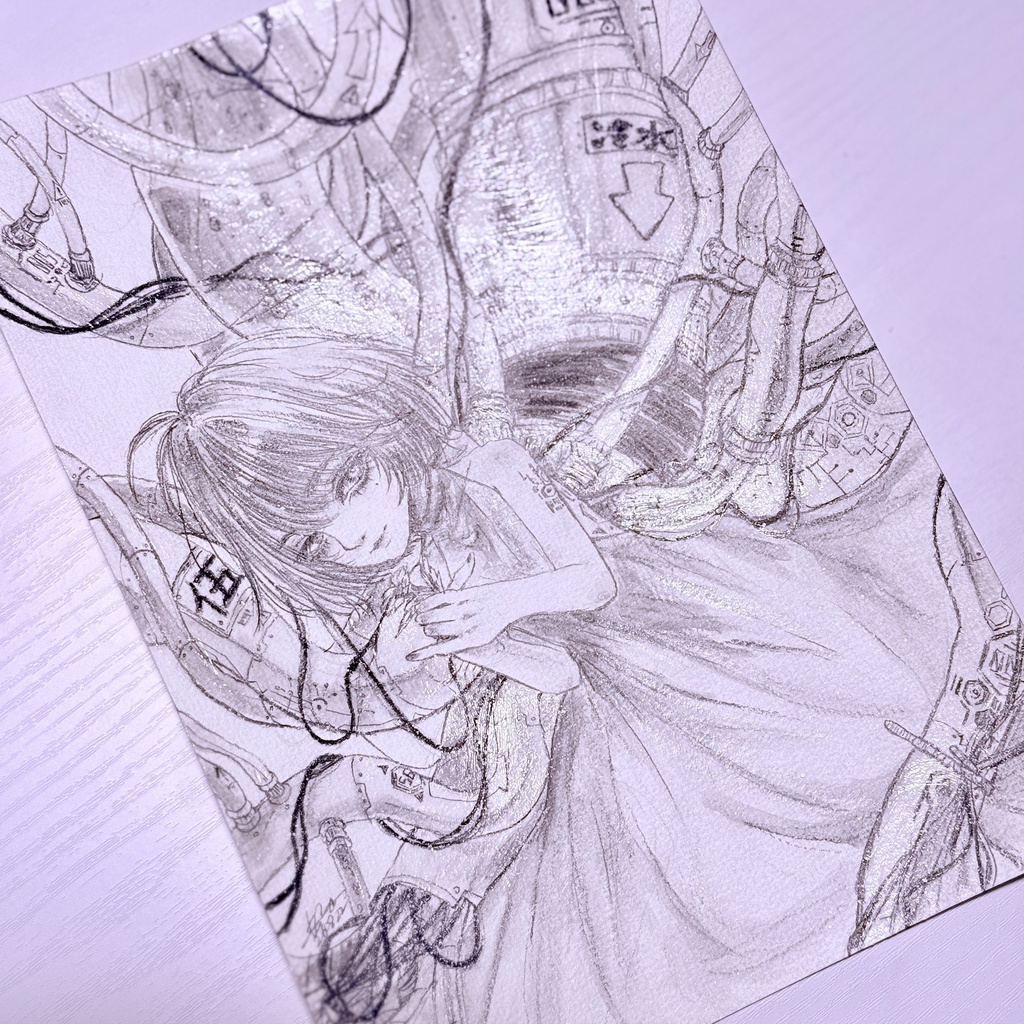 イラスト原画『秘めたる生命 伍番』