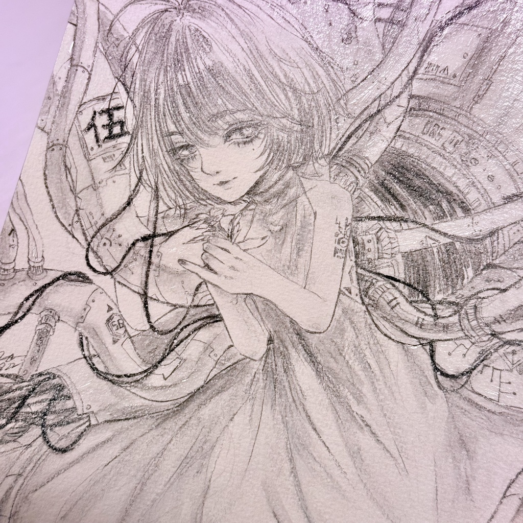 イラスト原画『秘めたる生命 伍番』
