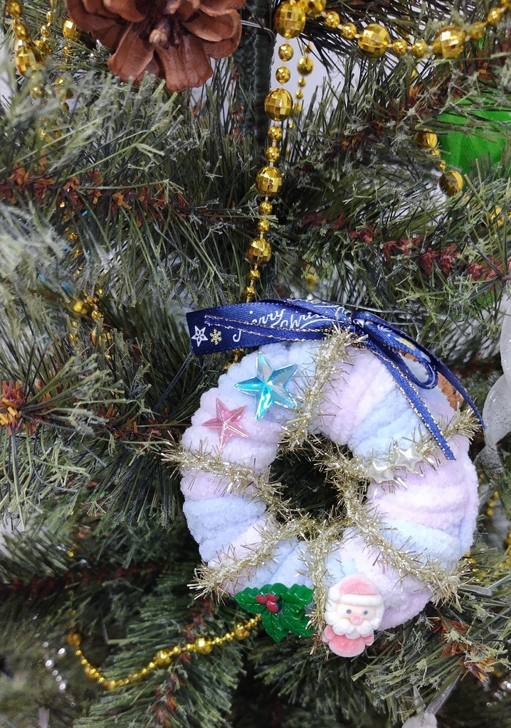 【リース風】ミニドーナツクッション