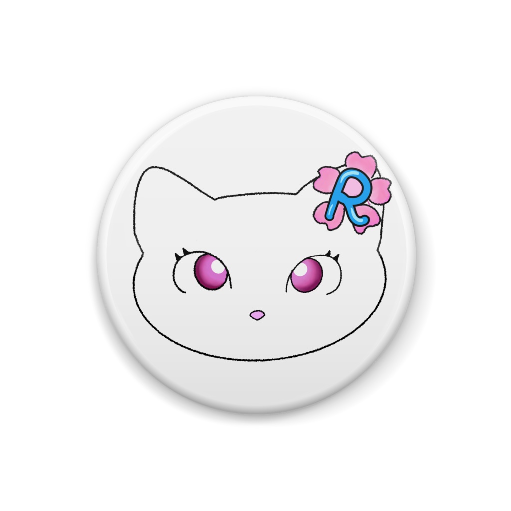 りーにゃん　缶バッジ
