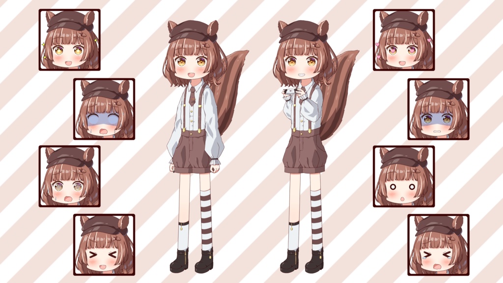 【無料版有り】シマリスちゃん【Live2Dモデル】