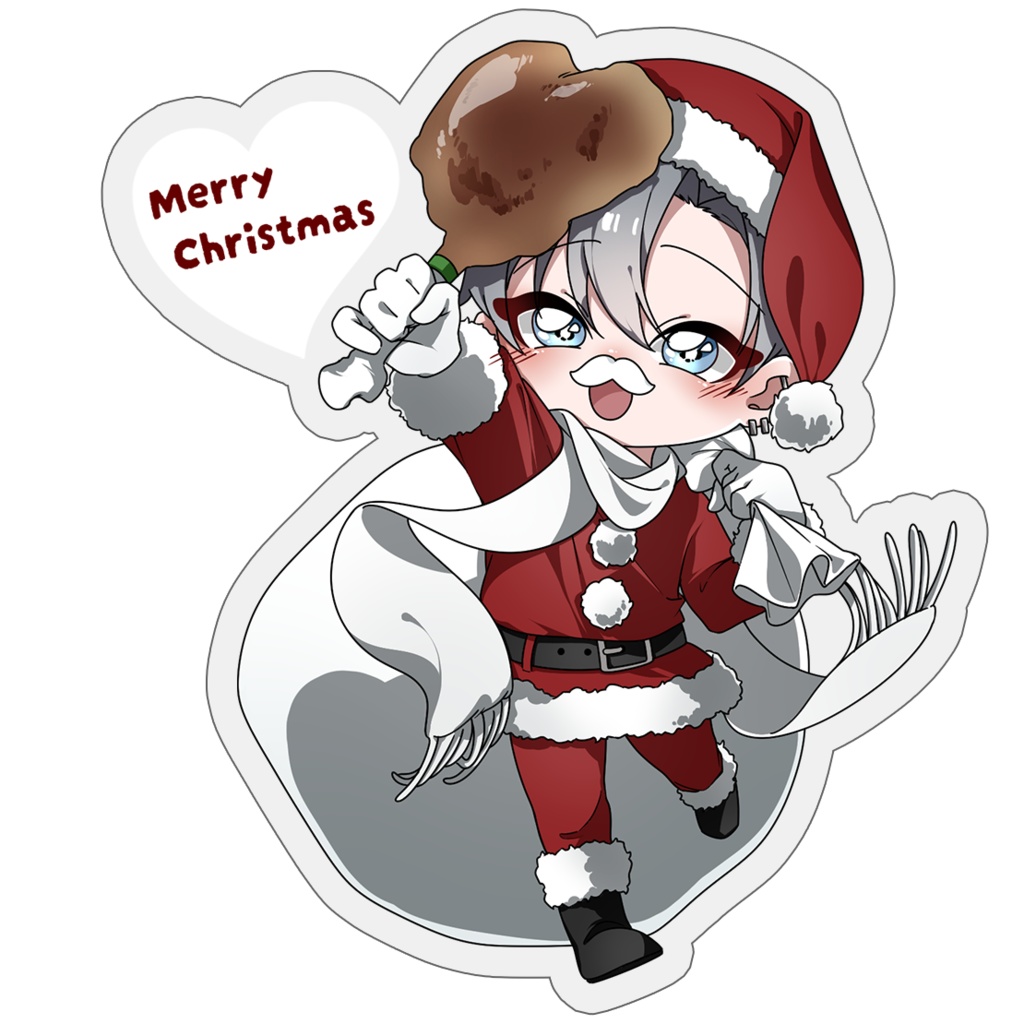 【直筆サイン入り】クリスマス″サンタちう″アクリルスタンド