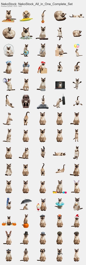 NekoStock 猫5種 コンプリートセット 1894枚