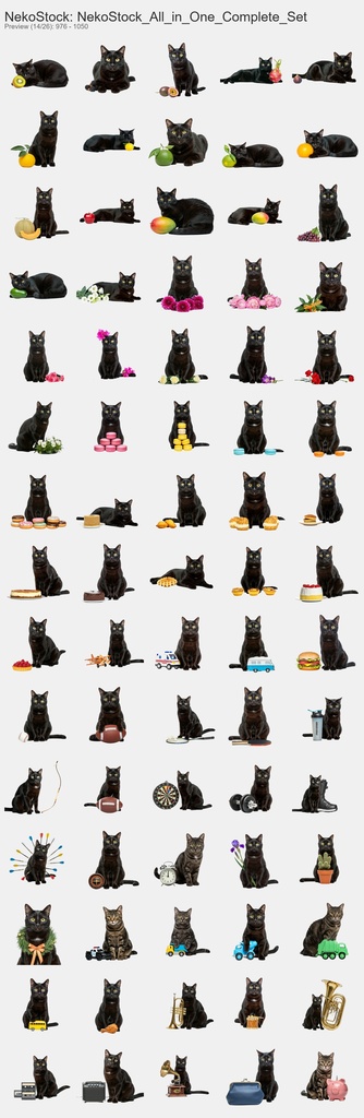 NekoStock 猫5種 コンプリートセット 1894枚
