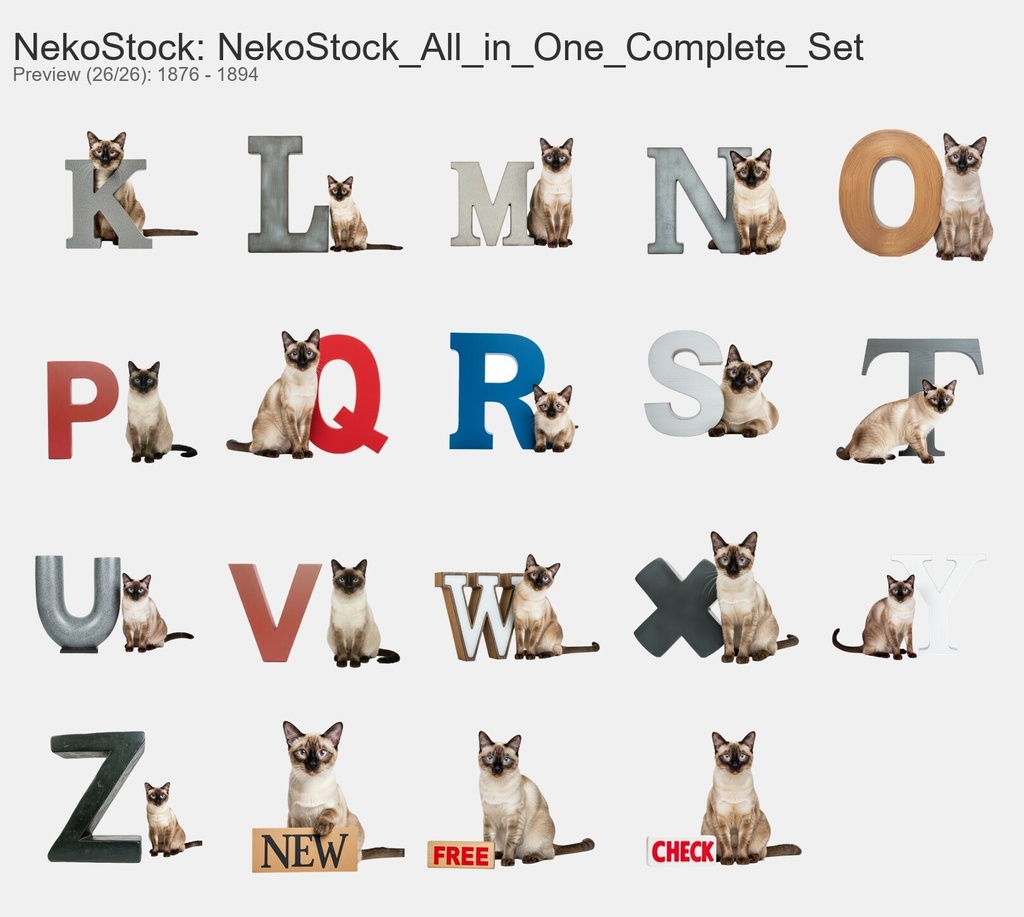 NekoStock 猫5種 コンプリートセット 1894枚