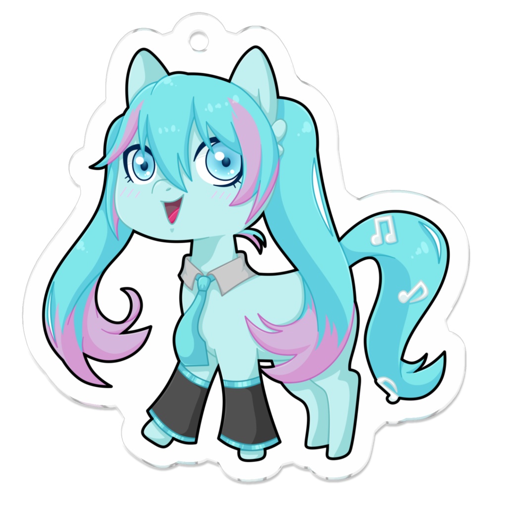 「マイリトルポニー初音ミク」アクリルキーホルダー