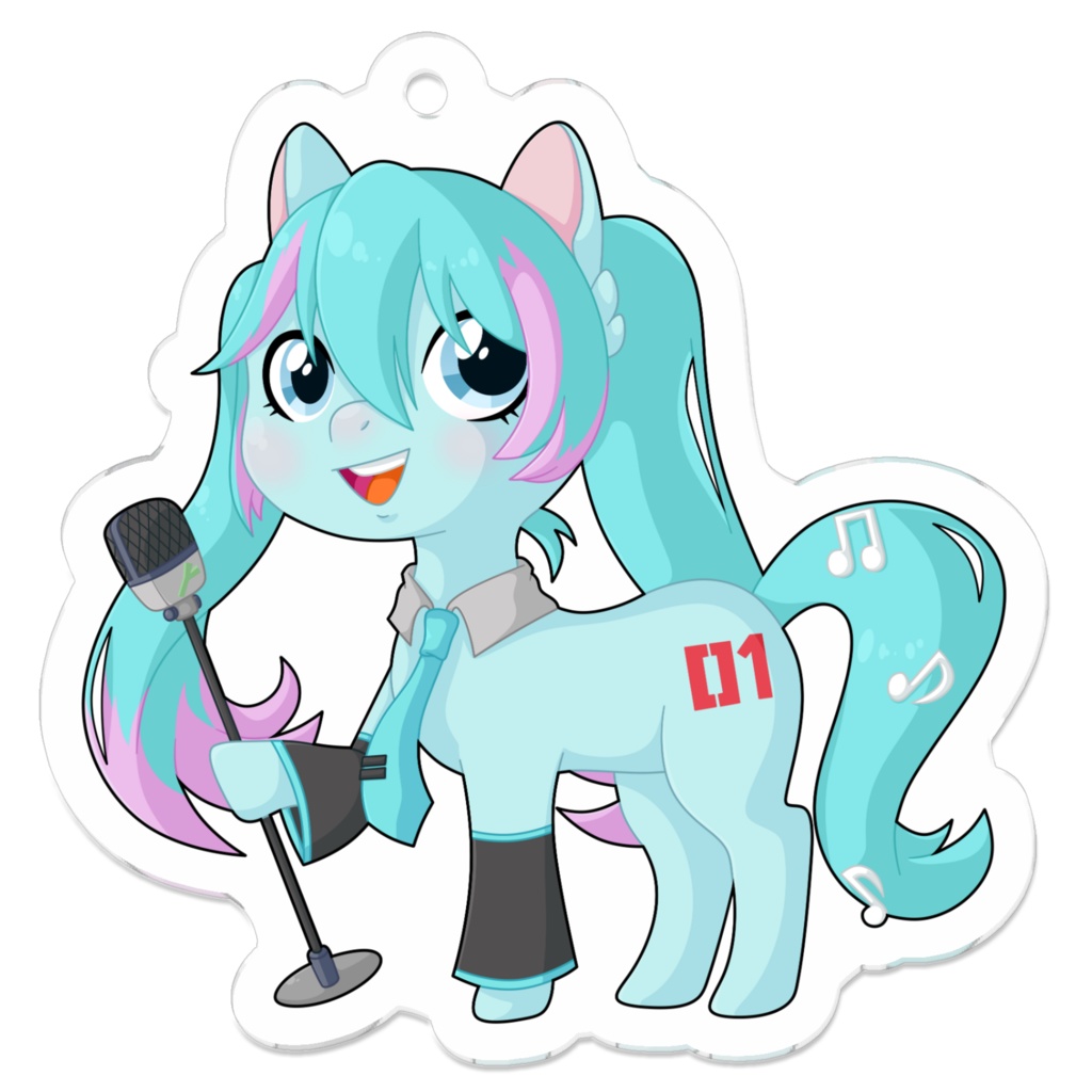 「マイリトルポニー初音ミク V2」アクリルキーホルダー