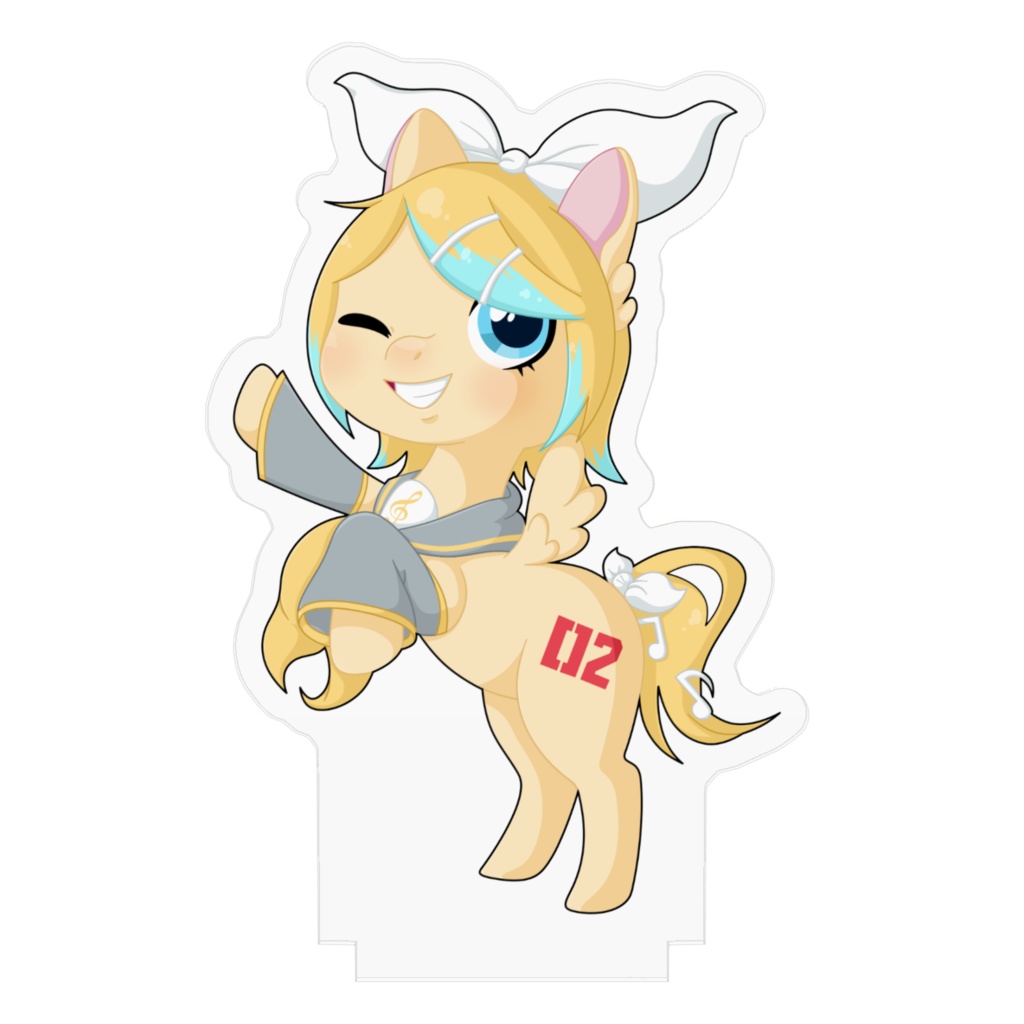 「マイリトルポニー鏡音リン」アクリルフィギュア