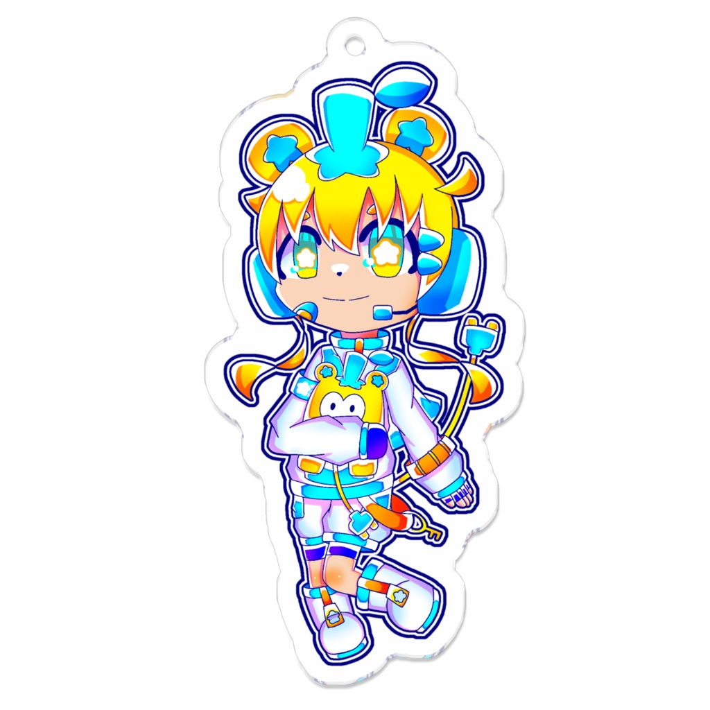 たぬきたいちょーアクリルキーホルダー