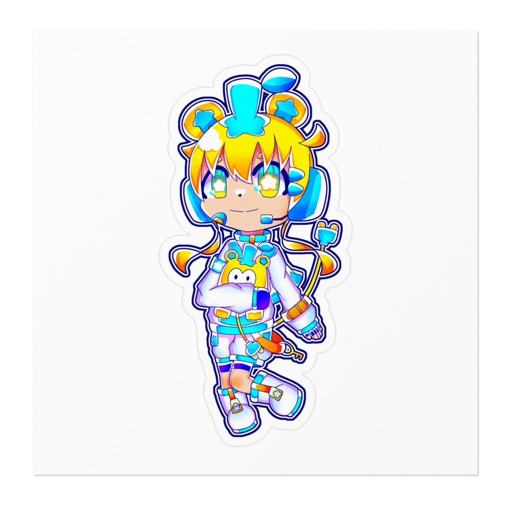 たぬきたいちょーステッカー