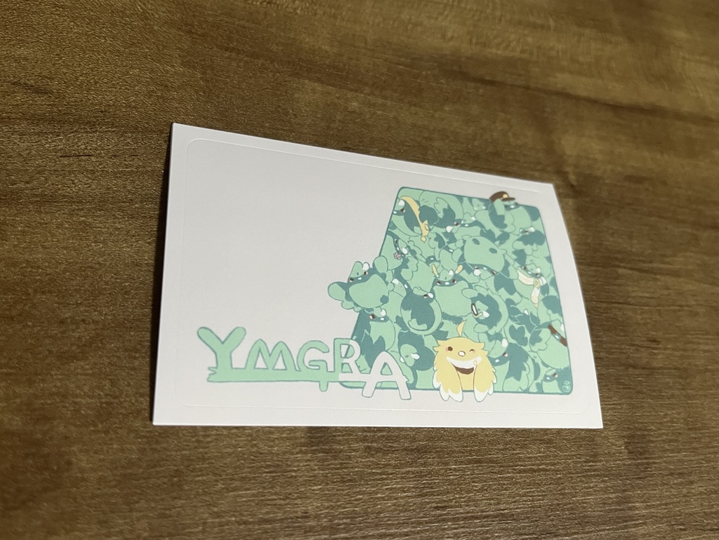ヤマガラ魈空ICカード風ステッカー