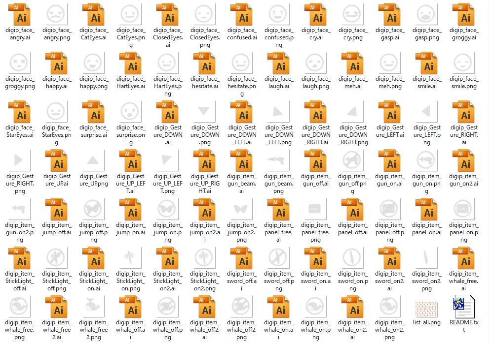 ExMenu FACE ICONS by DIGI-P