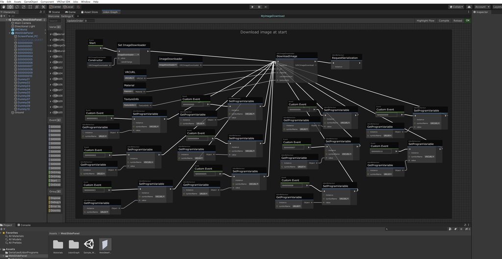 Web Slide Panel for VRChat SDK3 Udon Graph