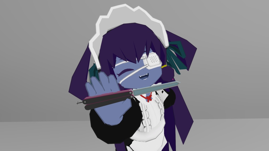 VRCHAT用バタフライナイフ(トレーニングモデル)
