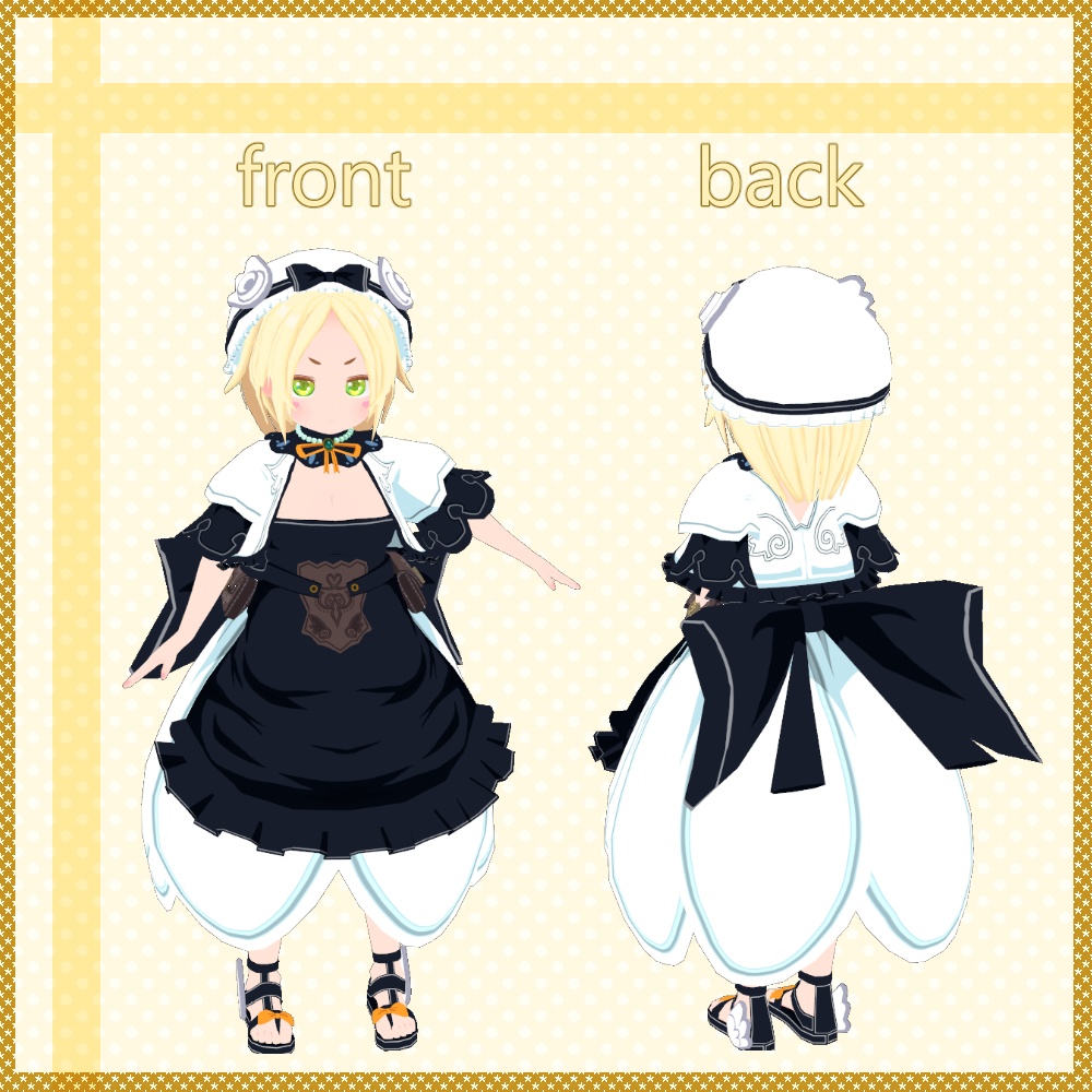 オリジナル3Dモデル【ガーベラちゃん-Gerbera-】