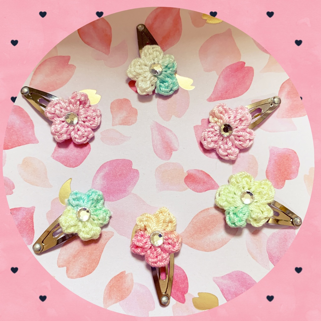 【3月再販予定】お花🌸のパッチンピン