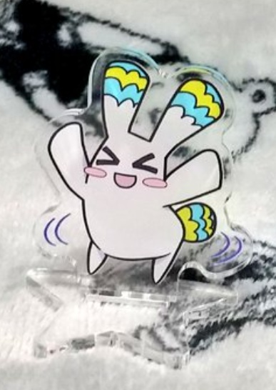 白あさつきうさぎ「わぁい！」アクリルフィギュア