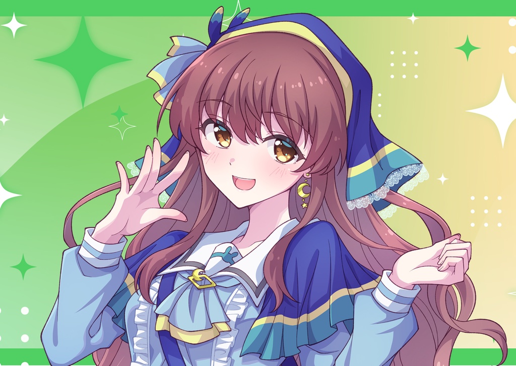 【Vtuber苗儀朝月】単発通話チケット（特典イラスト付き）
