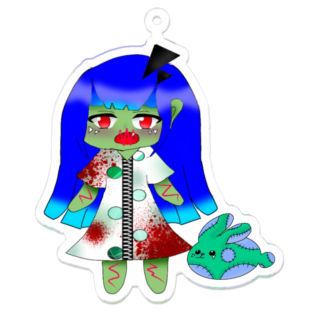 ツギハギちゃんとつギハラキーホルダー