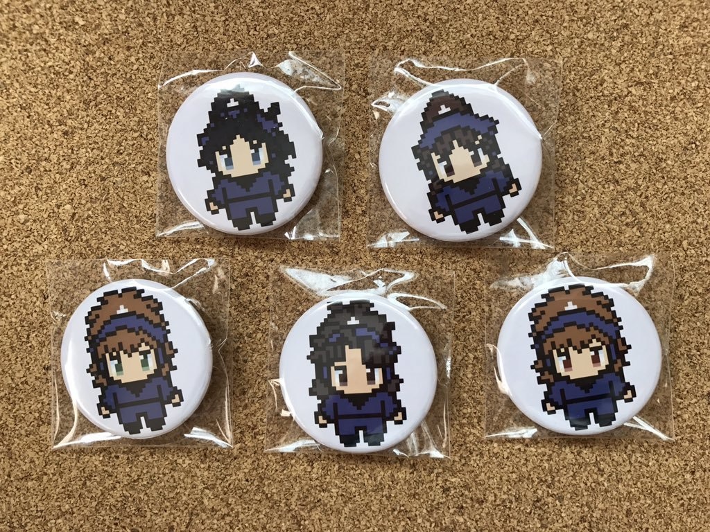 五年ドット風缶バッチ(38mm)