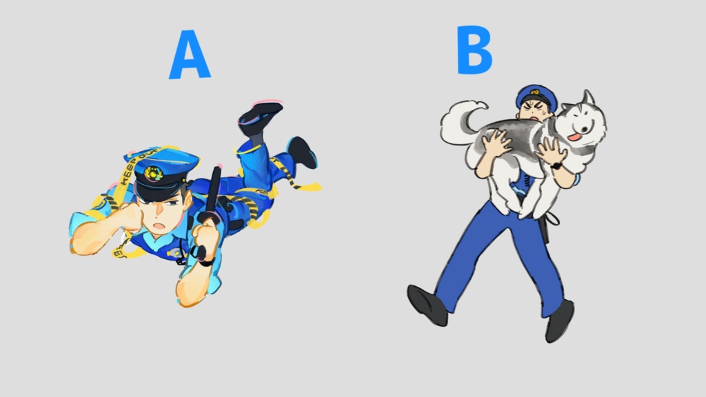 おまわりさんシール