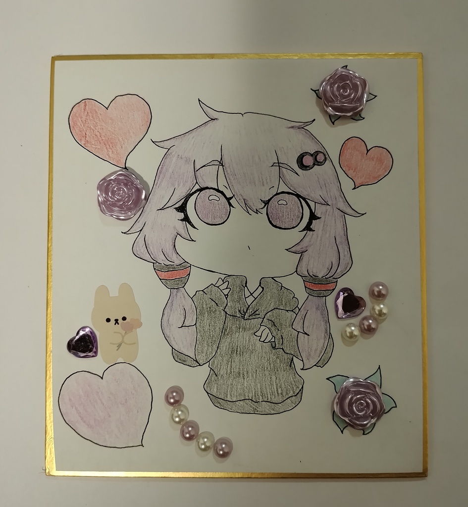 【オープン特価】結月ゆかりさん【ミニ色紙】